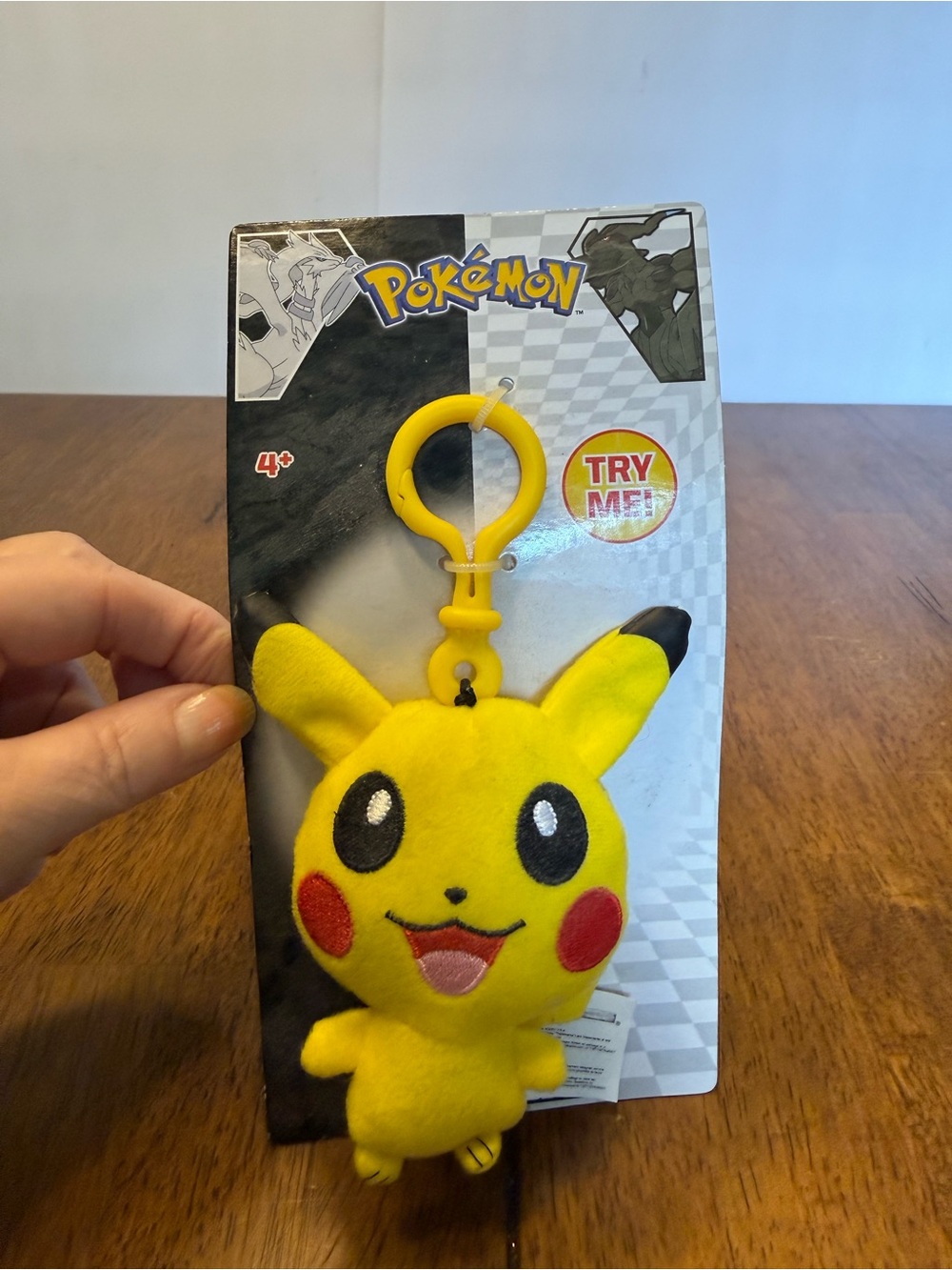 Pokemon Yellow Pikachu Plush Keychain with Red Cheeks and Black Ear Tips